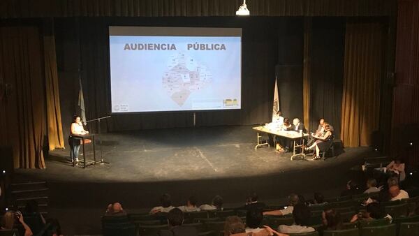 La audiencia pública se hizo en el Centro Cultural Adán Buenos Ayres