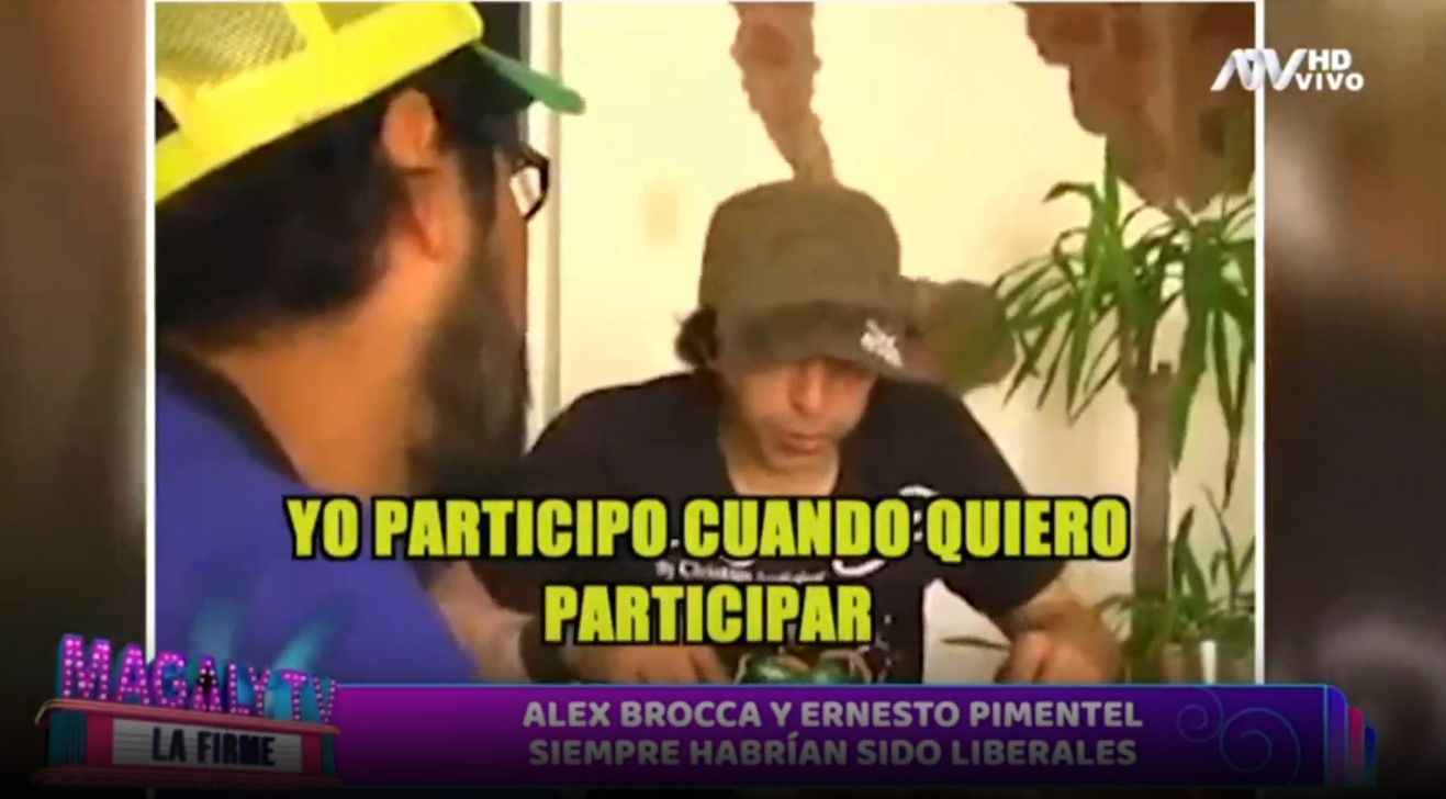 Ernesto Pimentel y la entrevista desaparecida de internet donde habla de sus ‘intimidades’. (Captura: Magaly TV La Firme)