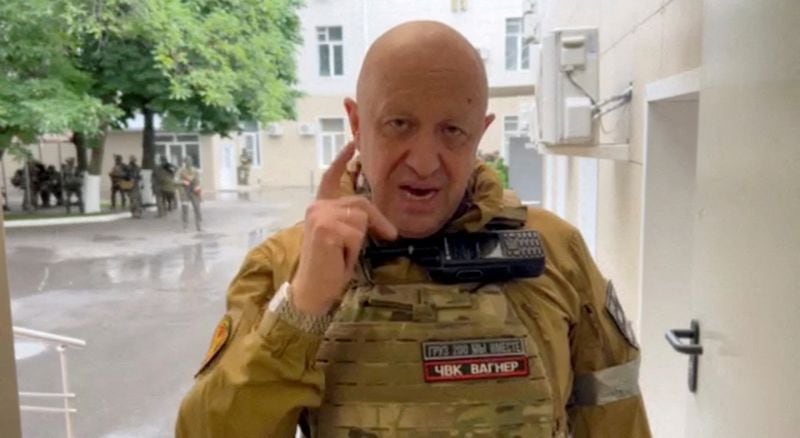 El jefe del grupo mercenario Wagner, Yevgeny Prigozhin, en la ciudad rusa de Rostov-on-Don. Jun 24, 2023. Press service of "Concord"/Handout via REUTERS/Archivo