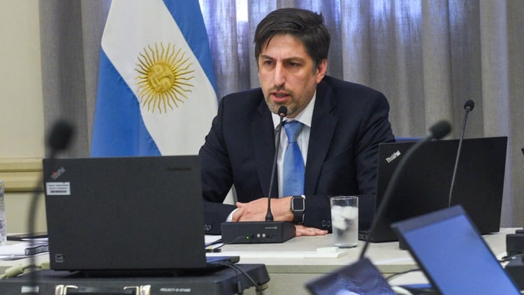 El ministro de Educación, Nicolás Trotta, durante una conferencia virtual