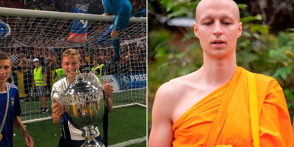 Fue campeón en Italia, dejó el fútbol a los 22 años por las lesiones y se convirtió en monje budista: “Encontré la felicidad”