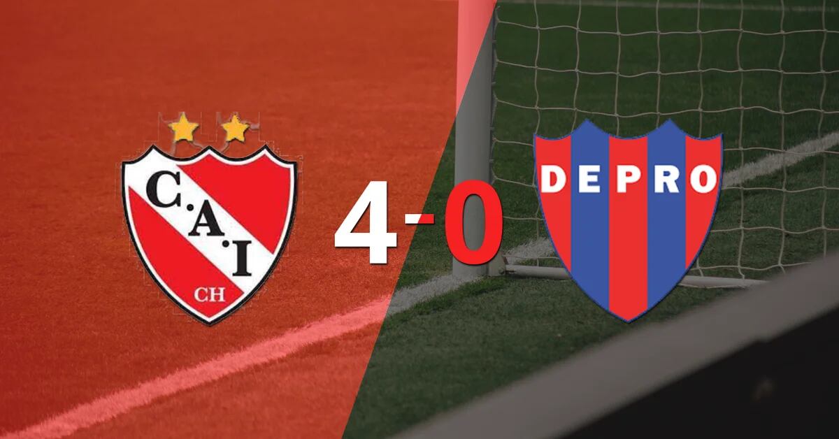 To.  Independiente (Chivilcoy) liquidated Def at home.  Pronounced by 4 to 0