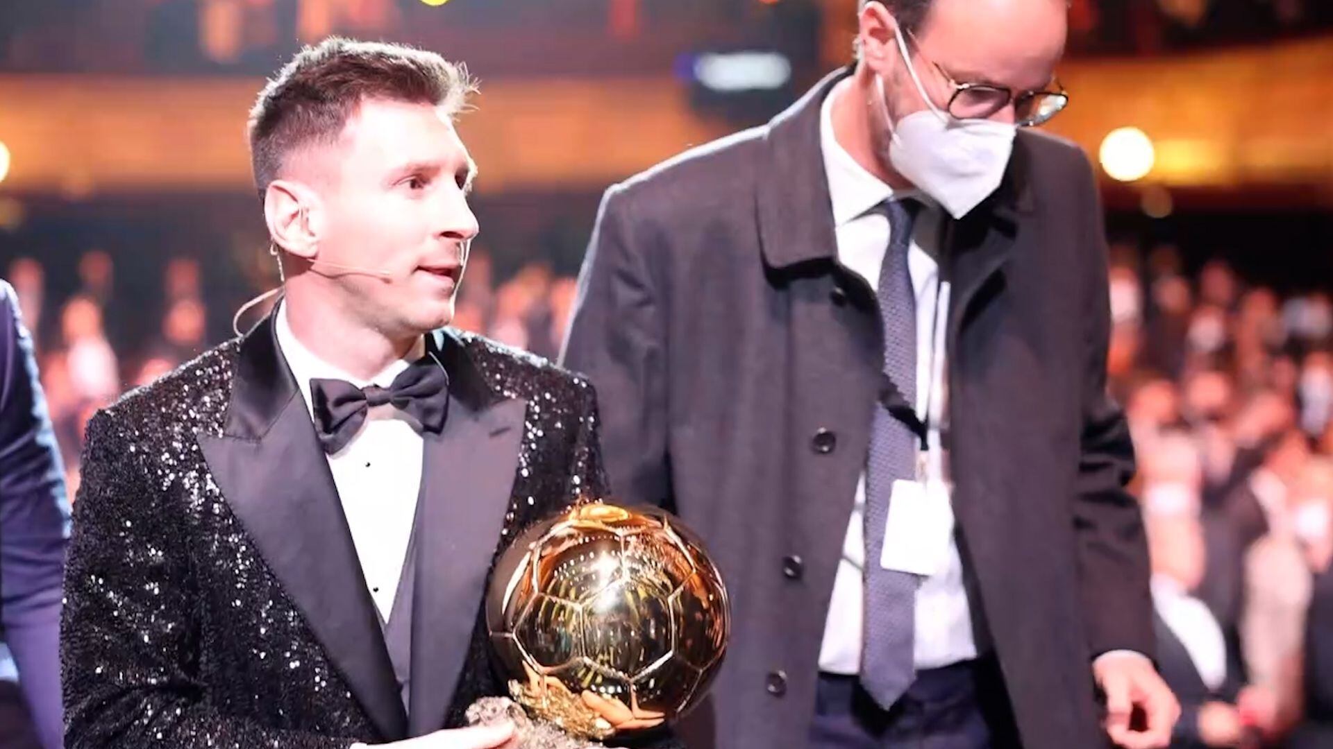 El detrás de escena de la entrega del Balón de Oro a Messi