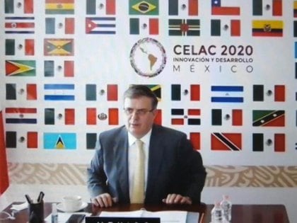 Marcelo Ebrard, titular de la Secretaría de Relaciones Exteriores, habló sobre el proyecto de producción de la vacuna para América Latina (Foto: Twitter@PPT_CELAC)