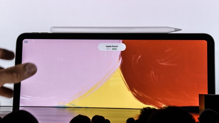 En esta iPad Air también puede usarse el Apple Pencil. (Foto: Stephanie Keith/Getty Images/AFP)