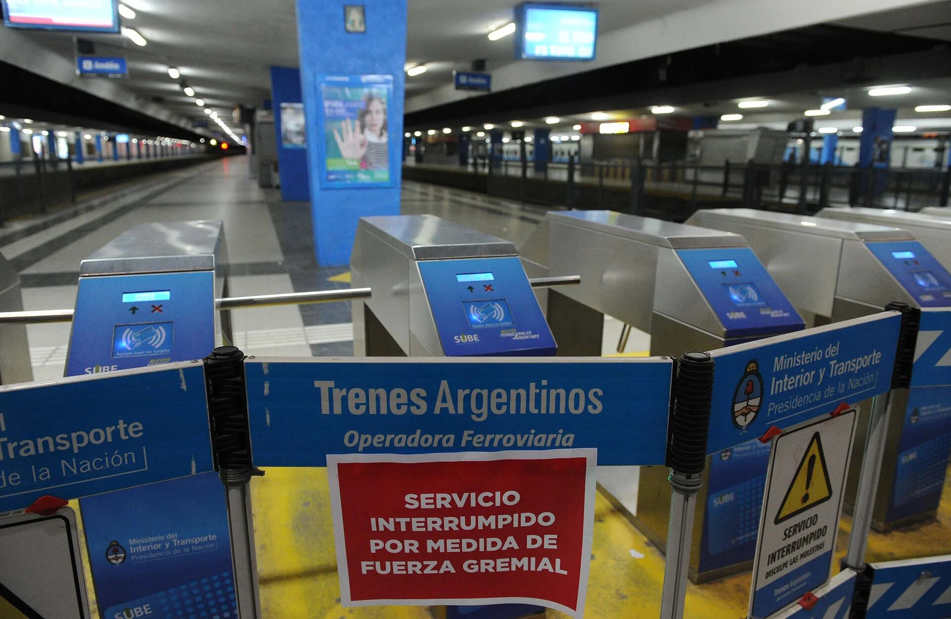 Tren Sarmiento, más de 300 mil usuarios afectados por un paro de Rubén “Pollo” Sobrero (Télam)