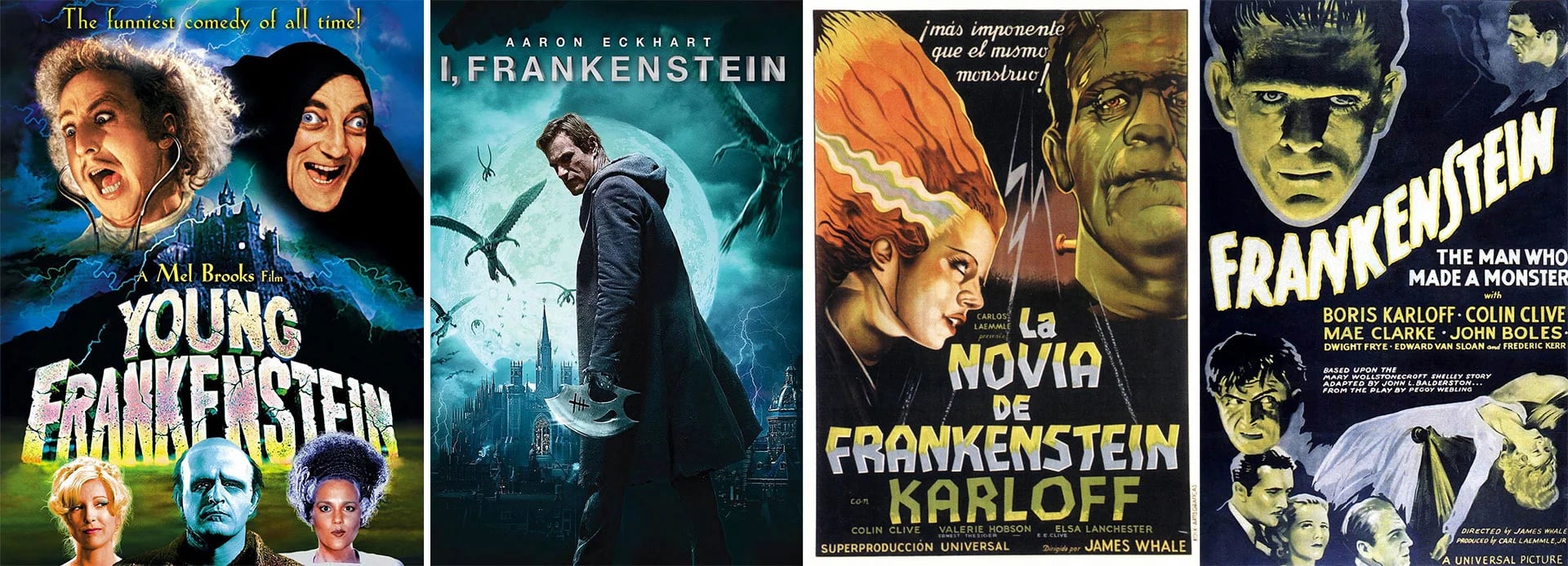 Existen más de 50 películas en las que Frankestein es la figura principal o un “actor secundario”