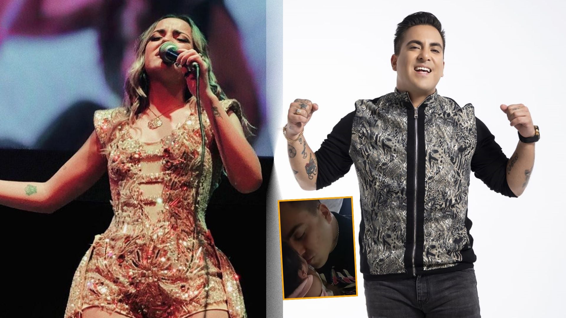 Filha de Tommy Portugal, Mafer conhece a irmã mais nova. (Composição: Infobae)