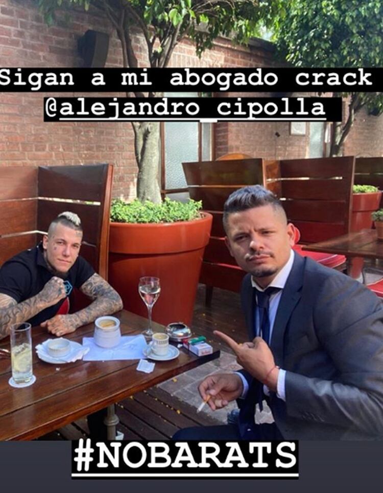 El posteo de Alex Caniggia desde el Faena (Instagram)