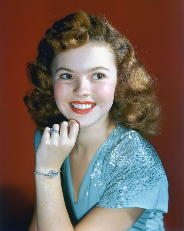 American child star and actress Shirley Temple, circa 1945. (Photo by Silver Screen Collection/Hulton Archive/Getty Images)