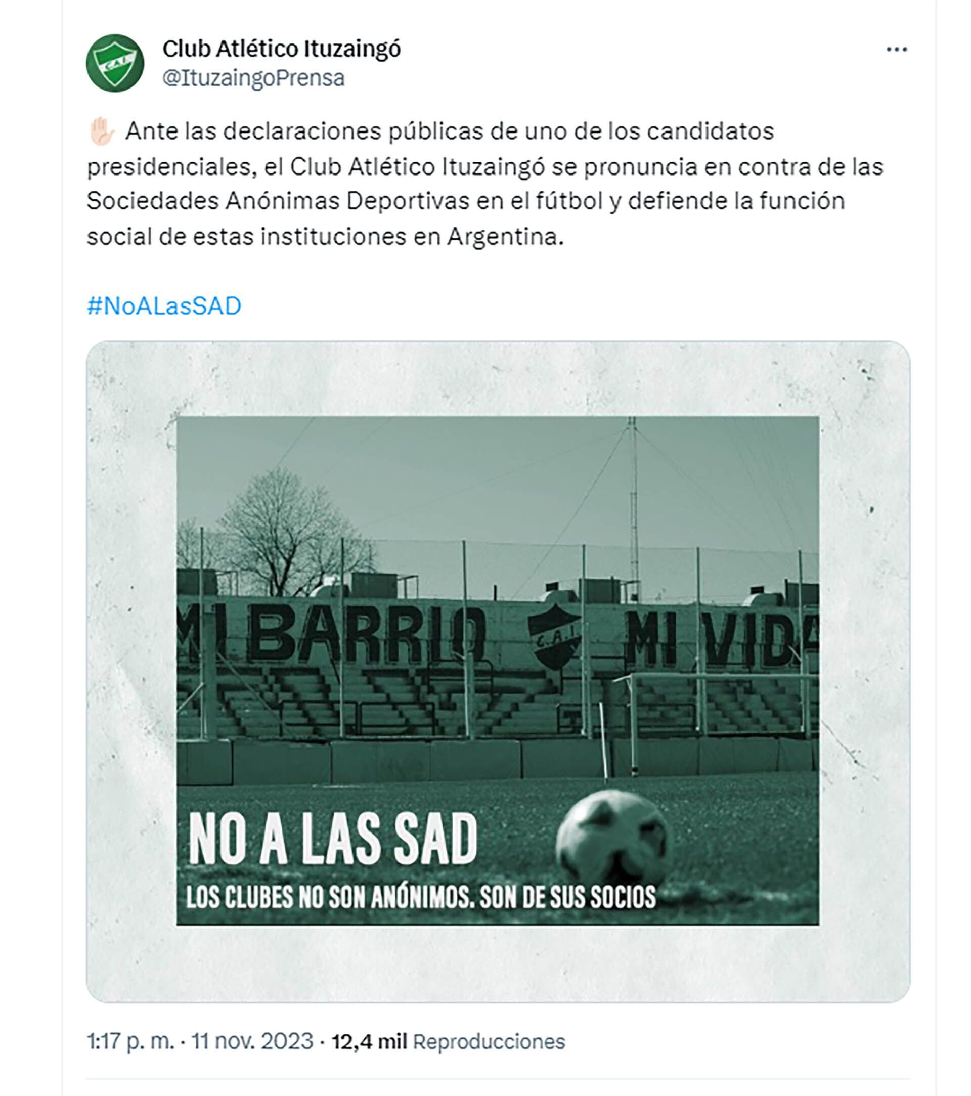 Los clubes se expresaron contra las Sociedades Anónimas