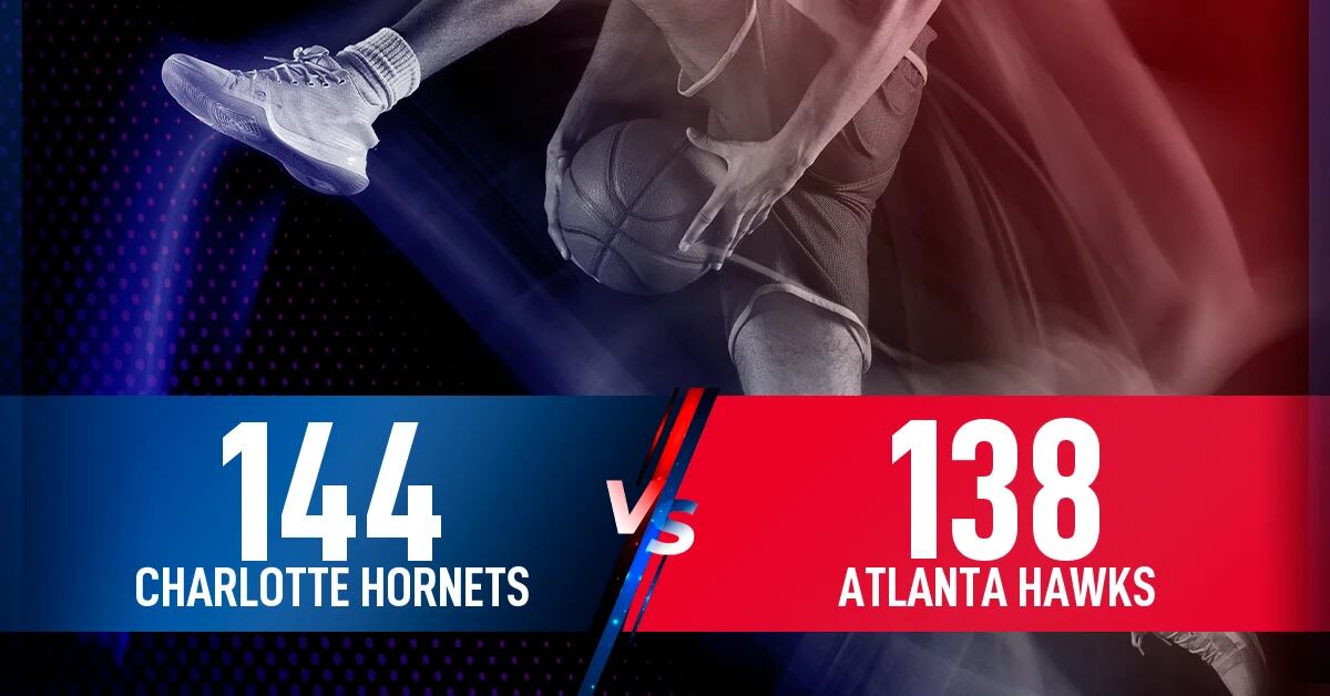 Charlotte Hornets victory over the Atlanta Hawks by 144-138