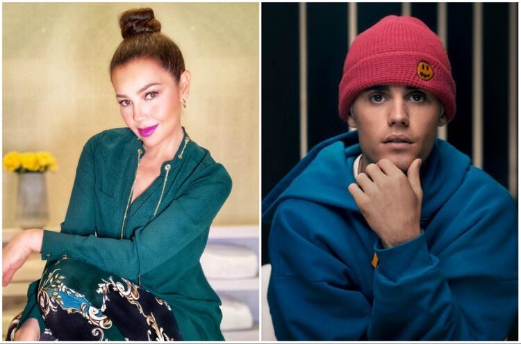 Thalía reaccionó al anuncio de Justin Bieber de que padece Lyme (Instagram)