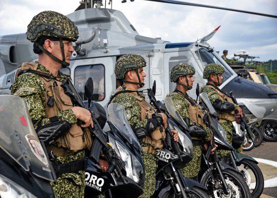 Más de 14.000 marinos e infantes de marina custodiarán las elecciones en más de 500 puestos de votación en Colombia - crédito Armada de Colombia