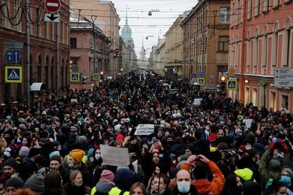 Concentración en San Petersburgo (Reuters)