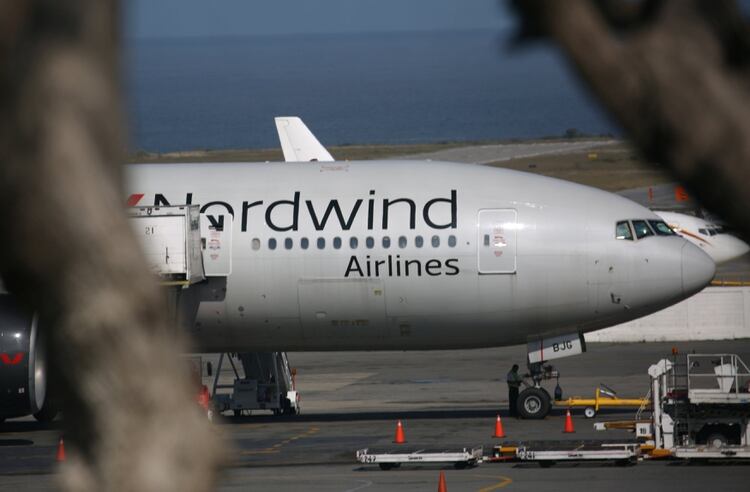 El Boeing 777-200ER de Nordwind Airlines que estuvo en Caracas sin llevar pasajeros y despertÃ³ todo tipo de rumores (Reuters/Andres Martinez Casares)