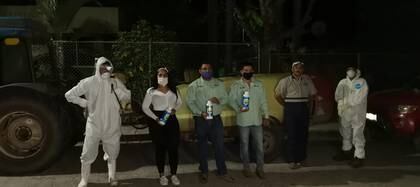 Anel Bueno realizaba labores de sanitización cuando fue secuestrada por un grupo de hombres armados y encapuchados (Foto: Facebook/Anel Bueno)