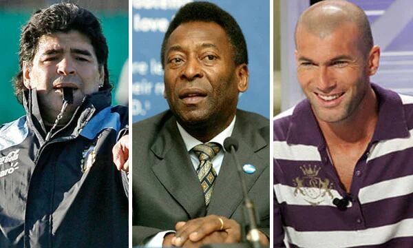 Maradona llegó cuatro horas tarde a una producción de fotos con Pelé y  Zidane