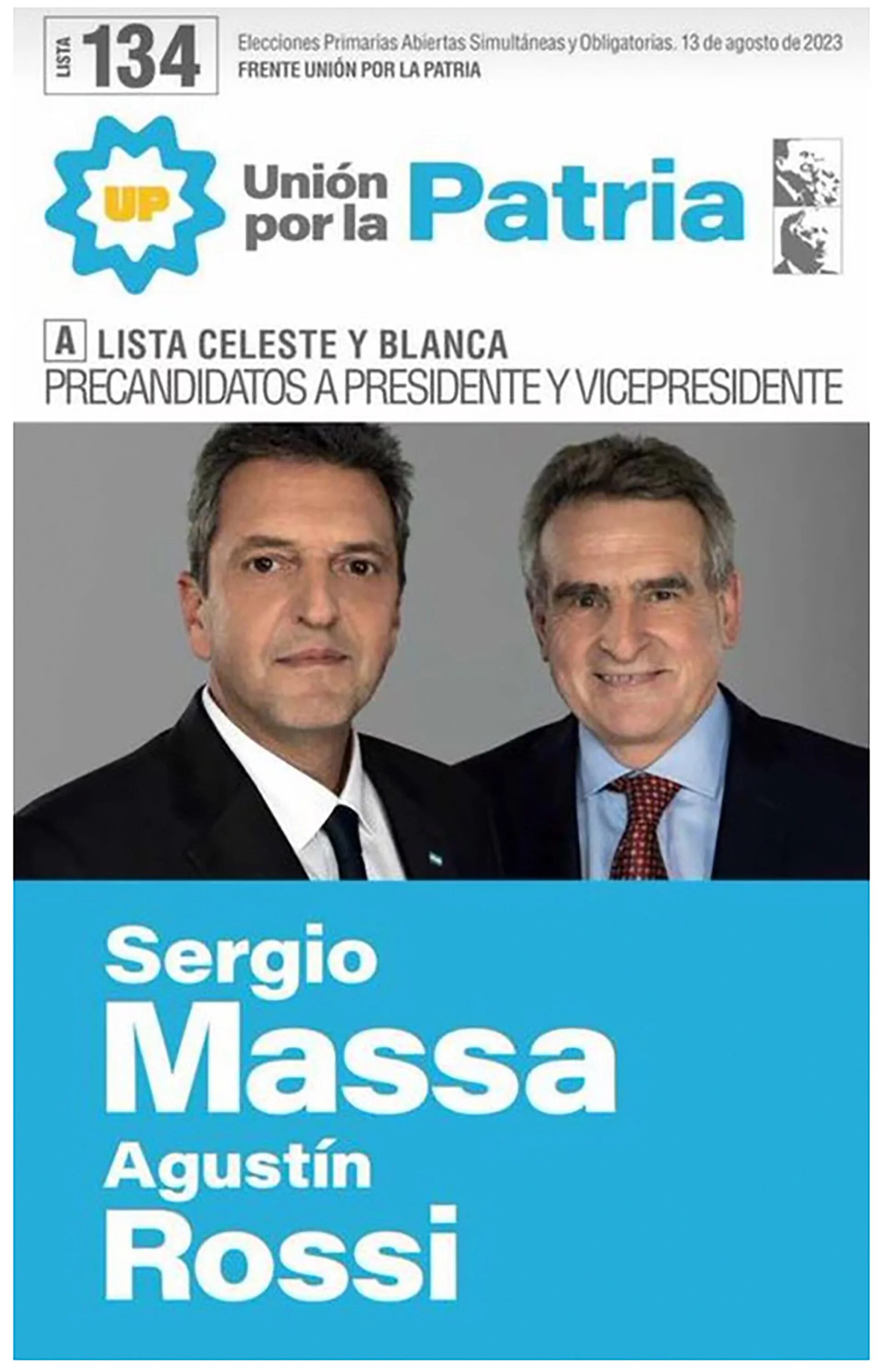 Sergio Massa y Agustín Rossi