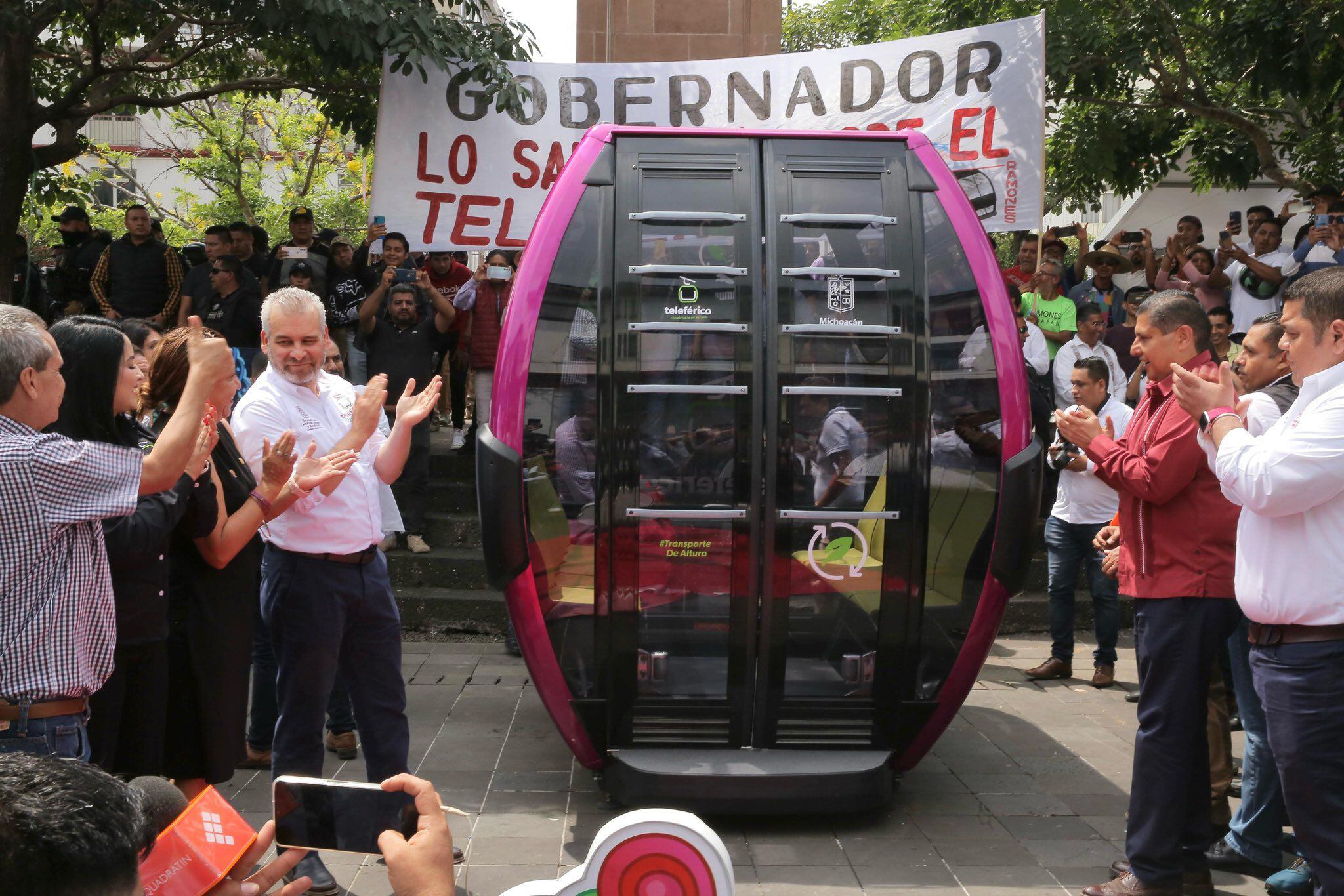 El teleférico abarcará 8.4 kilómetros de distancia y contará con seis estaciones (Foto: Segob Michoacán)