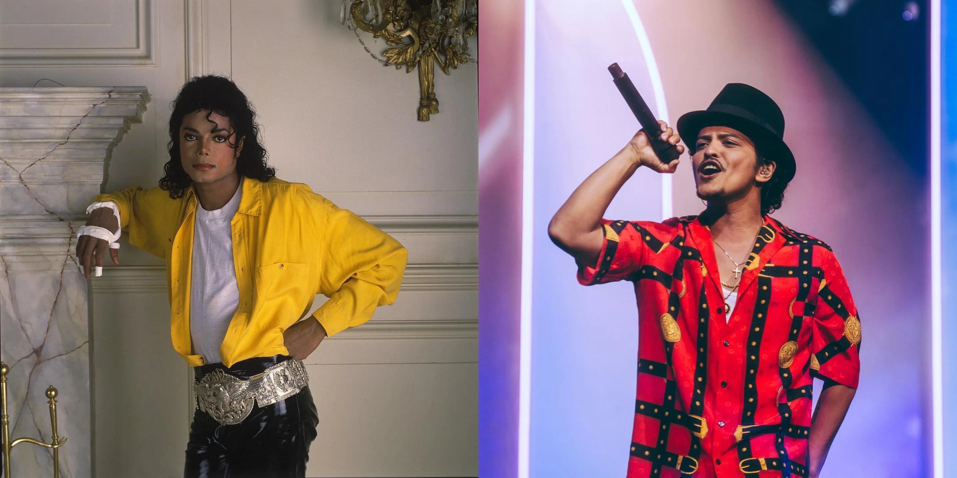 Bruno Mars y Michael Jackson, unidos por una teoría en internet (Foto: Instagram@michaeljackson/@brunomars)