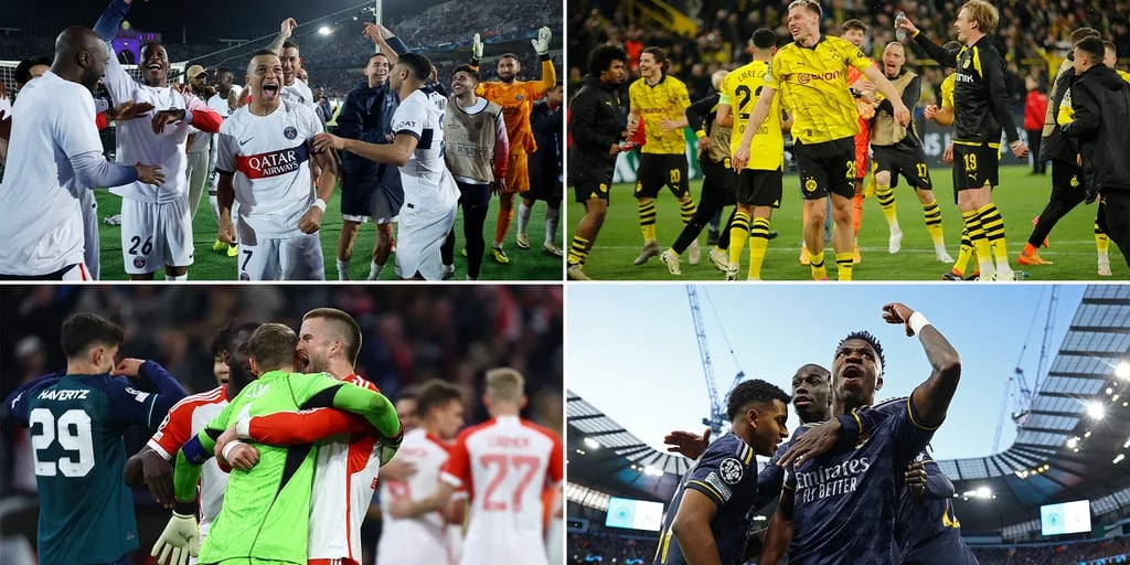 Quedaron definidas las llaves de semifinales de la Champions League: cuándo y dónde se jugarán 