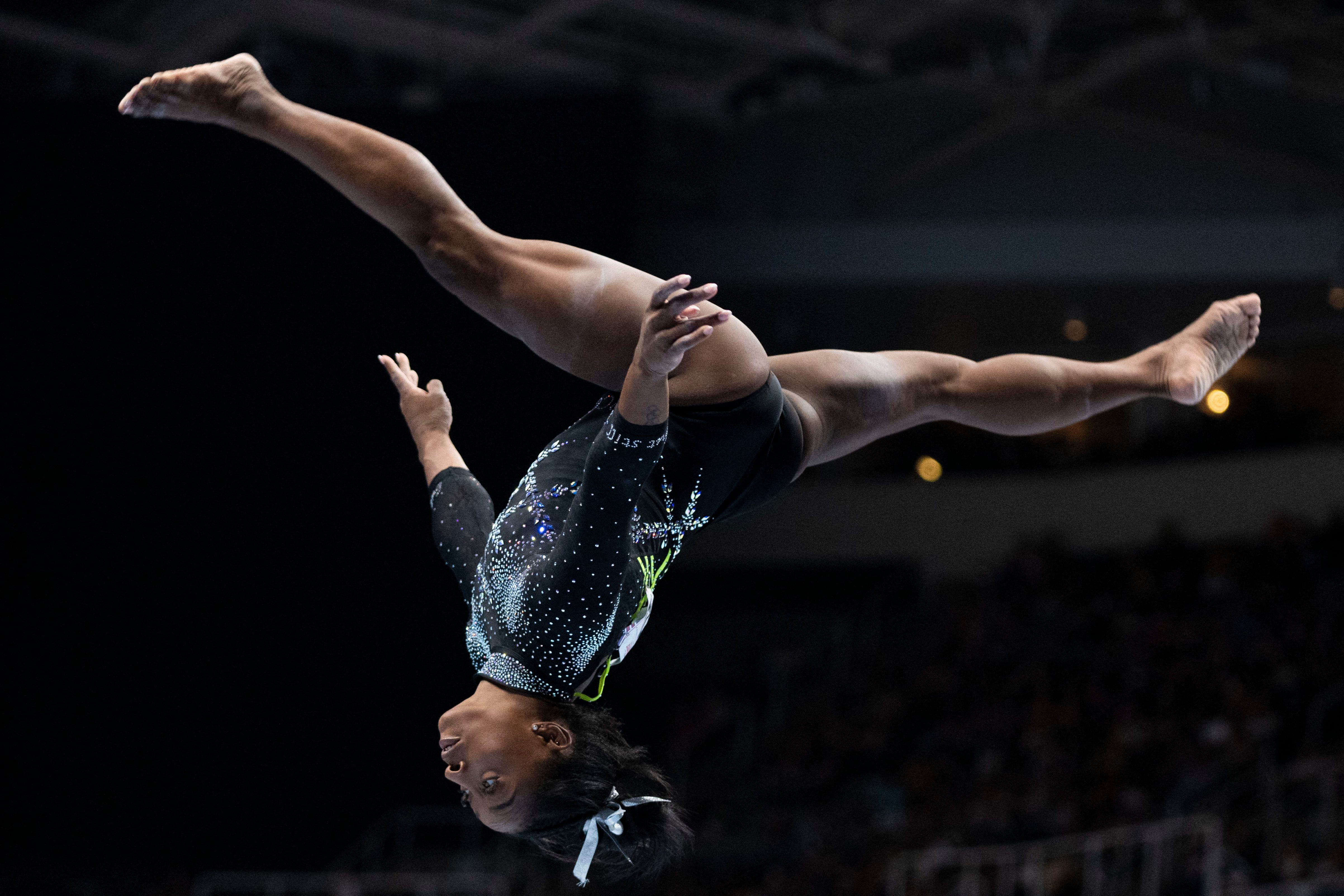 El próximo desafío de Biles será a fines de septiembre (Reuters)