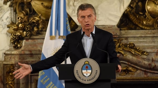 Mauricio Macri en la conferencia de prensa tras la aprobación de la reforma jubilatoria