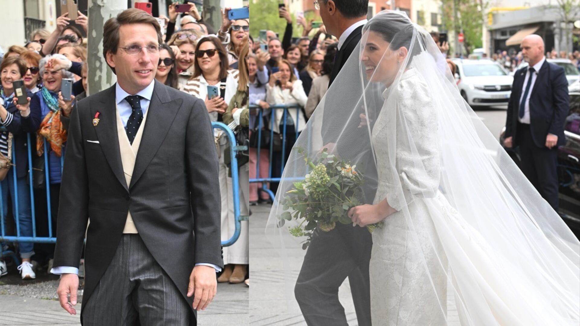 José Luis Martínez-Almeida y Teresa de Urquijo entran a la Iglesia San Francisco de Borja para celebrar su boda