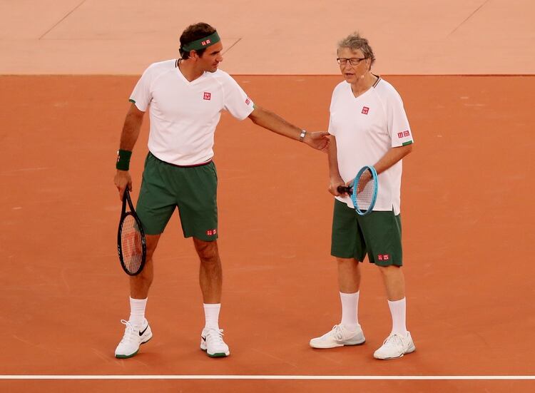 Gates hizo dupla con Federer en Ciudad del Cabo (REUTERS/Mike Hutchings)