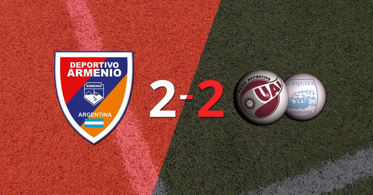 Dep.  Armenian and UAI Urquiza tied 2-2