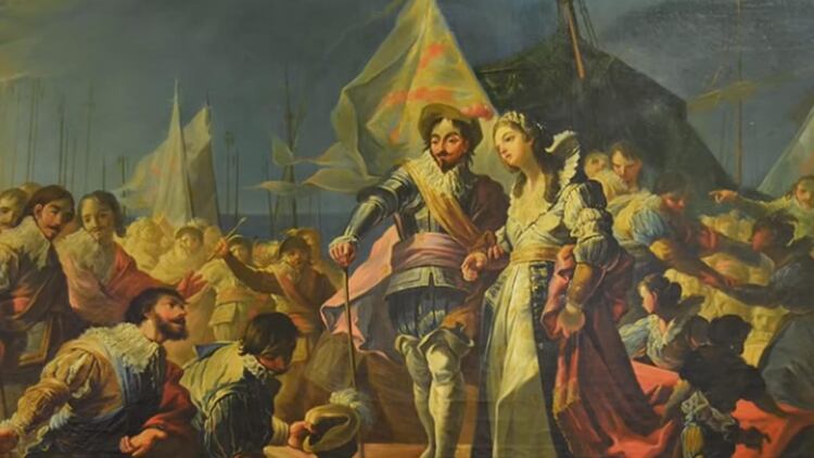 Fernando el Católico y su futura segunda esposa, la francesa Germana de Foix, llegan a Cataluña
