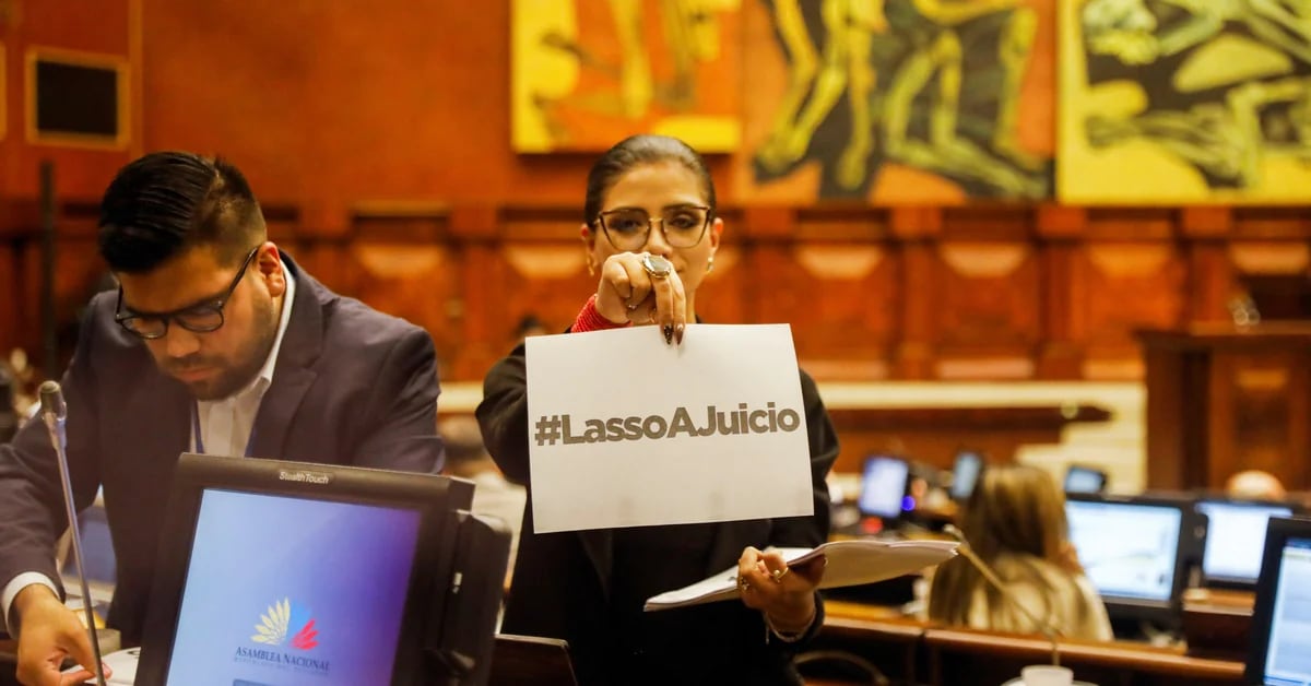 Ecuador’s National Assembly has approved a report that recommends a political trial of Lasso