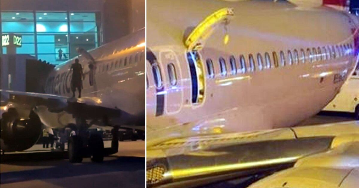 Arrestado pasajero de vuelo Cali - Miami que abrió la puerta de emergencia  y saltó al ala del avión - Infobae