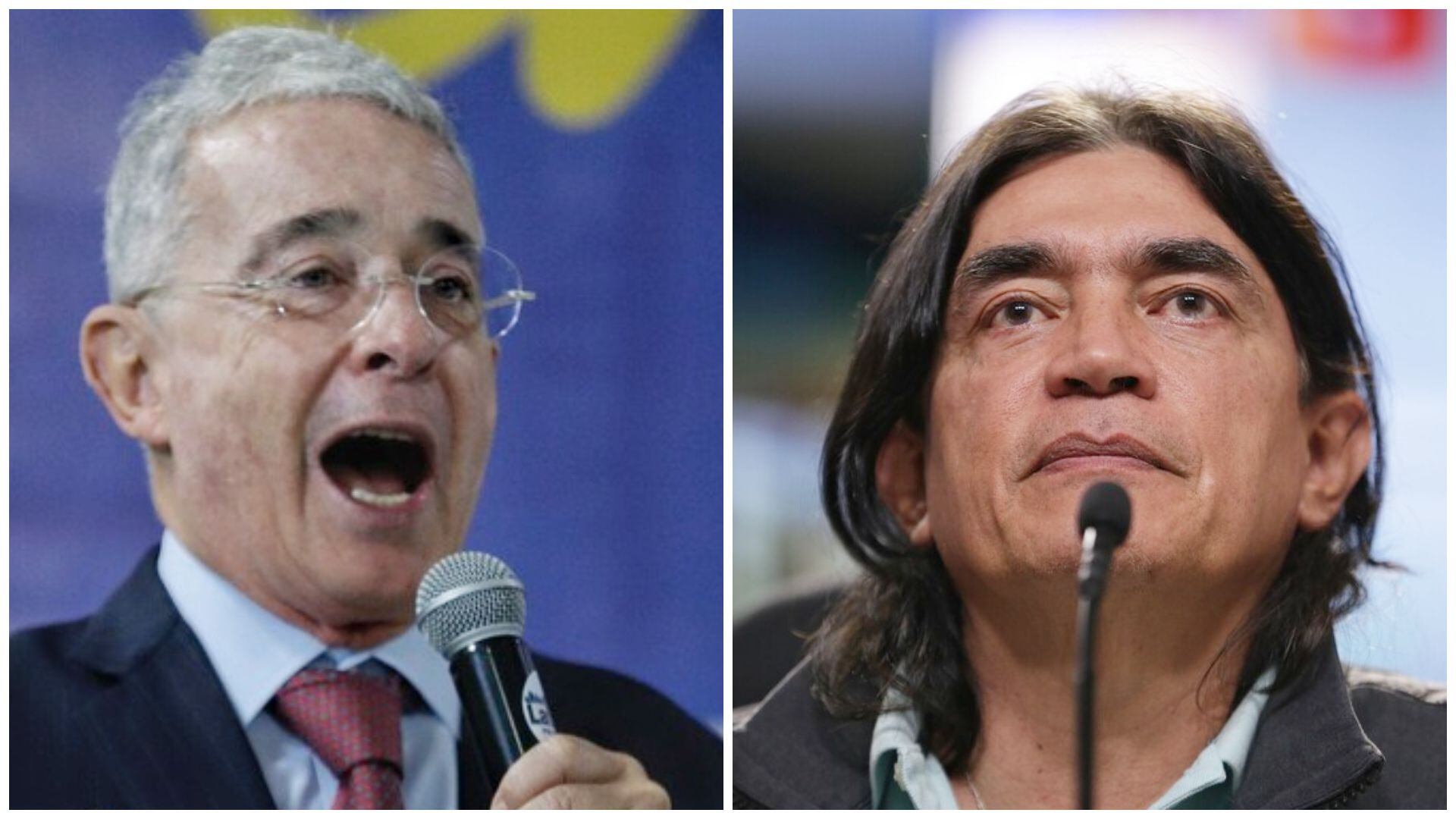 Uribe y Bolívar se tiran barro en Twitter: el caso del expresidente desató nuevo agarrón. Colprensa.