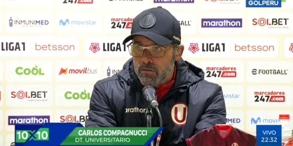 Carlos Compagnucci no se mostró preocupado por las posibles bajas para Universitario vs Sporting Cristal