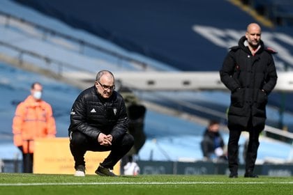 El 2-1 del Leeds sobre el Manchester City fue la primera victoria de Marcelo Bielsa sobre Pep Guardiola (Foto: REUTERS)