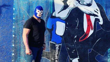 Blue Demon Jr es precandidato la alcaldía de Gustavo A. Madero por el partido Redes Sociales Progresistas (Foto: Instagram@bluedemonjr)