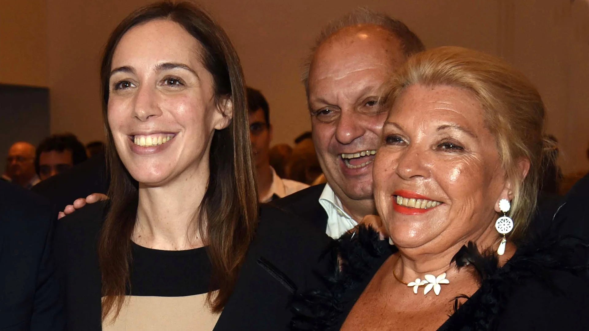 Con María Eugenia Vidal y Hernán Lombardi (NA)