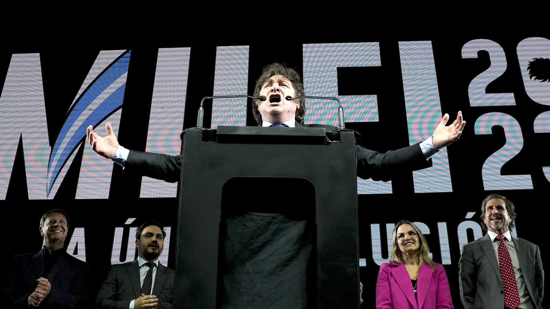 Javier Milei se impone como el candidato individual más votado (AP Photo/Natacha Pisarenko)