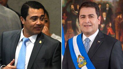 El ex diputado hondureño Juan Antonio Hernández y su hermano, el presidente Juan Orlando Hernández
