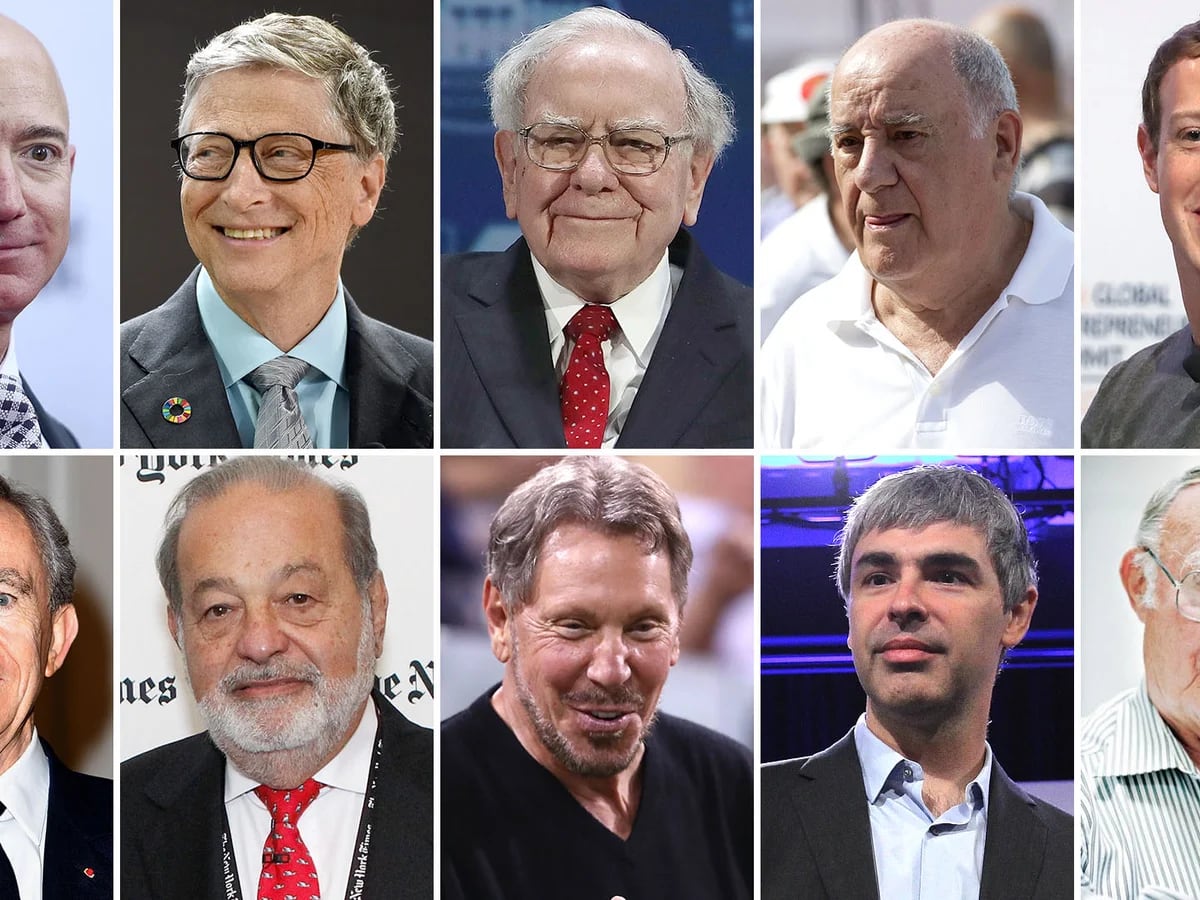 Quiénes son y a qué se dedican las diez personas más ricas del mundo -  Infobae