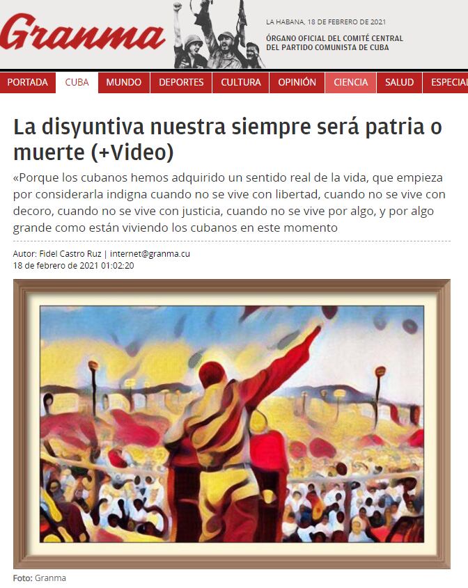 Granma, diario oficial del partido comunista de Cuba, despotricó contra la canción 