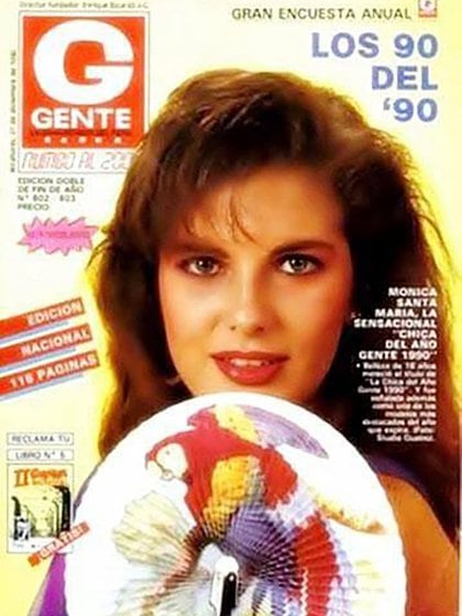 Mónica, en la portada de la revista Gente, en pleno auge de su carrera