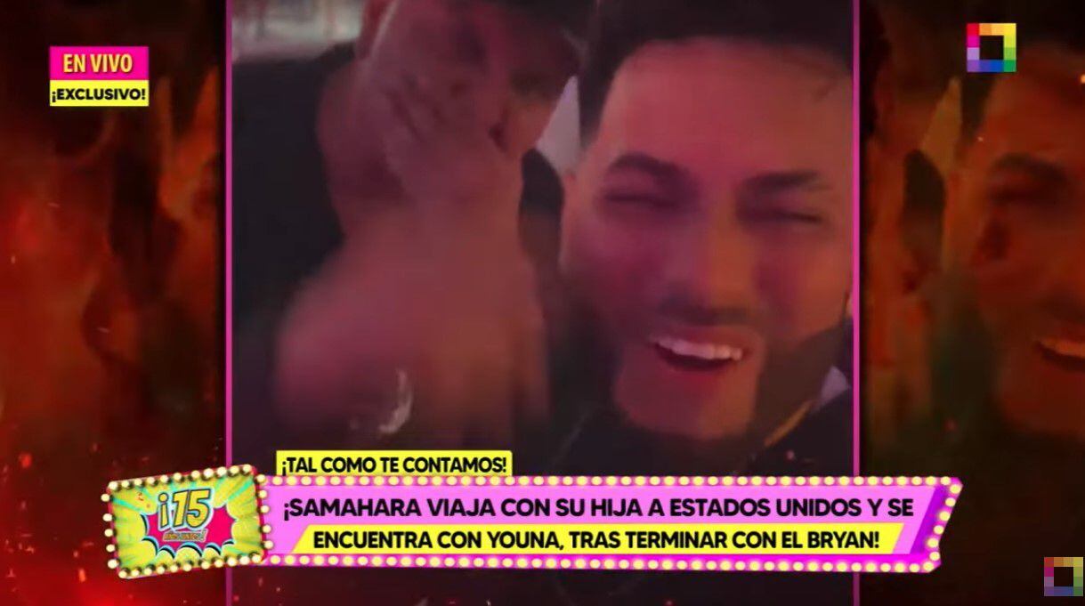 Samahara Lobatón disfruta en discoteca de EE. UU., mientras Bryan Torres sigue la fiesta en Lima. (Captura: Amor y Fuego)