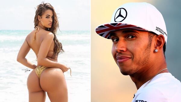 Resultado de imagen para veronica valle y lewis hamilton