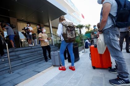 Turistas alemanes en Palma de Mallorca, como parte de un plan de prueba (Reuters)