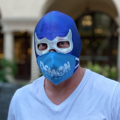 Blue Demon Jr es precandidato la alcaldía de Gustavo A. Madero por el partido Redes Sociales Progresistas (Foto: Instagram@bluedemonjr) 