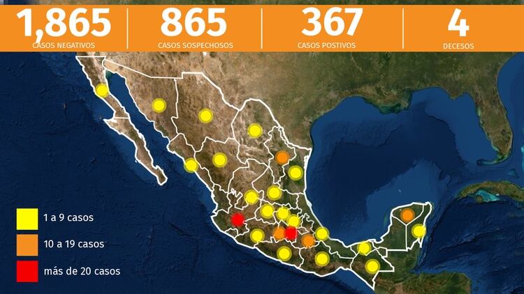 mapa 23-03-2020 (Foto: Infobae)