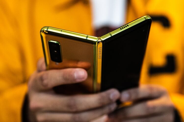 La venta del  Samsung Galaxy Fold estaba prevista para abril. (Foto: Jeenah Moon/Bloomberg)